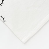 Geschlossene Augen, gerade Wimpern Fleecedecke (Ecke)