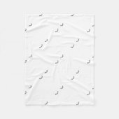 Geschlossene Augen, gerade Wimpern Fleecedecke (Vorderseite)