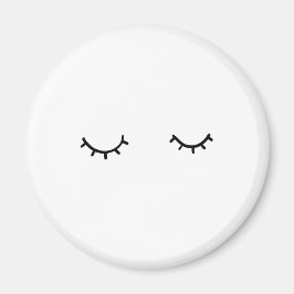 Geschlossene Augen, nur Wimpern Magnet