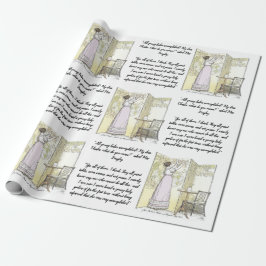 Geschlossene Damen, Jane Austen Pride & Prejudice Geschenkpapier