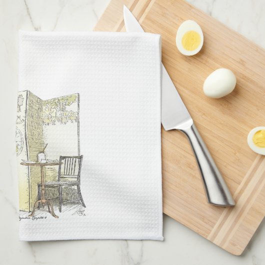 Geschlossene Damen, Jane Austen Pride & Prejudice Geschirrtuch (Viertel Falte)