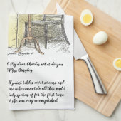 Geschlossene Damen, Jane Austen Pride & Prejudice Geschirrtuch (Viertel Falte)