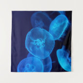 GESCHLOSSENE FOTOGRAFIE DES SCHWARMS VON JELLYFISH WANDTEPPICH (Vorderseite (Horizontal))