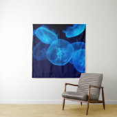 GESCHLOSSENE FOTOGRAFIE DES SCHWARMS VON JELLYFISH WANDTEPPICH (Beispiel)