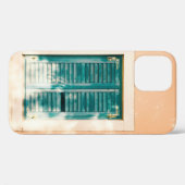 Geschlossene grüne Holztür Case-Mate iPhone Hülle (Rückseite (Horizontal))