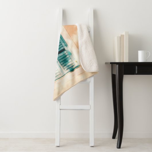 Geschlossene grüne Holztür Sherpadecke (Beispiel)