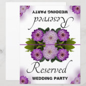 Geschlossene Hochzeitsfeier Lila (Vorne/Hinten)