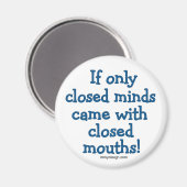 Geschlossene Minds Magnet (Vorderseite/Rückseite)