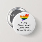 Geschlossene Minds.. Stolz Button (Vorne & Hinten)