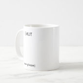 Geschlossene (oben) - Tasse (Vorderseite Links)