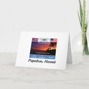 Geschlossene qsl 961 dankeskarte