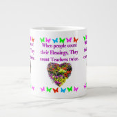 GESCHLOSSENE UND INSPIRIEREND LEHRERENTWICKLUNG Jumbo-Tasse (Vorderseite)