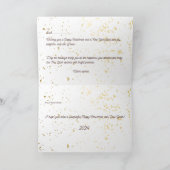 Geschlossene Weihnachts- und Neujahrskarte 2023-24 Dankeskarte (Innenseite)