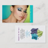 Geschlossenes Augenmake-up Visitenkarte (Vorne/Hinten)