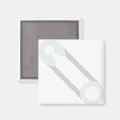 geschlossenes Button Magnet (Vorderseite/Rückseite)