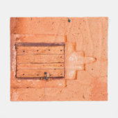 Geschlossenes Holzfenster im traditionellen marokk Fleecedecke (Vorderseite (Horizontal))