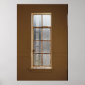 GESCHLOSSENES, KLARES GLAS-FENSTER MIT 8 PANEL POSTER (Vorne)