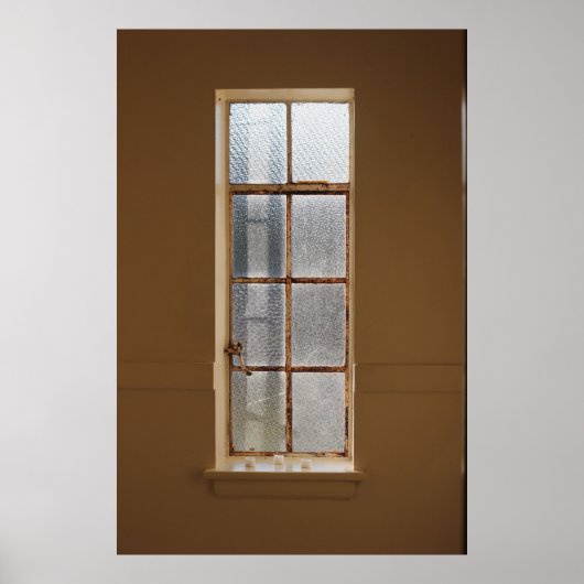 GESCHLOSSENES, KLARES GLAS-FENSTER MIT 8 PANEL POSTER (Vorne)