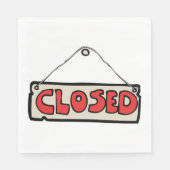 Geschlossenes Unterschriftenpapier Napkins Serviette (Vorderseite)