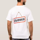 Geschlossenes Zeichen T-Shirt (Rückseite)