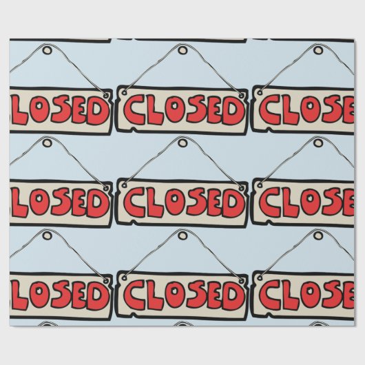 Geschlossenes Zeichenwrapping-Papier Geschenkpapier (Flach)