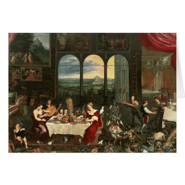 Geschmack, Anhörung und Touch, 1618 (Vorderseite (Horizontal))