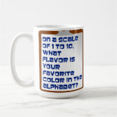 Geschmack der Alphabet-Tasse Kaffeetasse (Links)