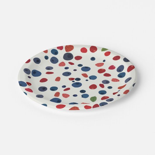 Geschmack der Sommerplatte Pappteller (Schrägansicht)