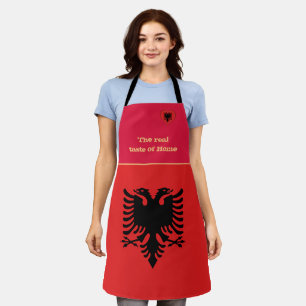 Geschmack der Zuhause & albanischen Flagge, Albani Schürze