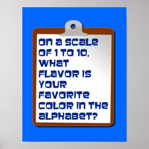 Geschmack des Alphabets Poster
