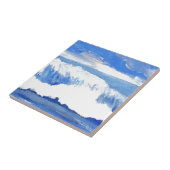 Geschmack des Meer- blauer Ozean Wellen-Meerblick Fliese (Seite)