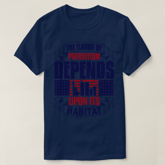 Geschmack des Patriotismus Amerikanischer Patriot T-Shirt (Design vorne)