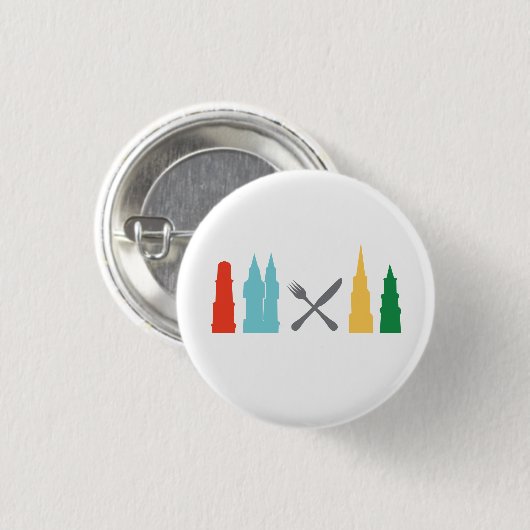Geschmack Frederick Button (Vorne & Hinten)