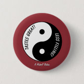 Geschmack groß / weniger gefüllt - Ein MisterP-But Button (Vorderseite)