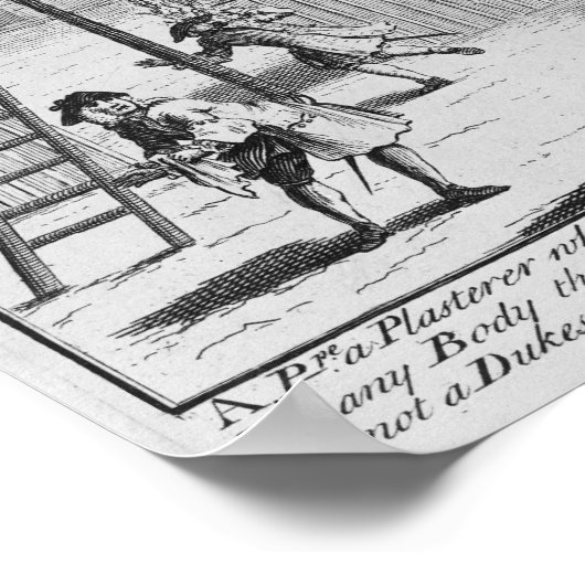 Geschmack, oder Burlington Gate, 1732 Poster (Ecke)