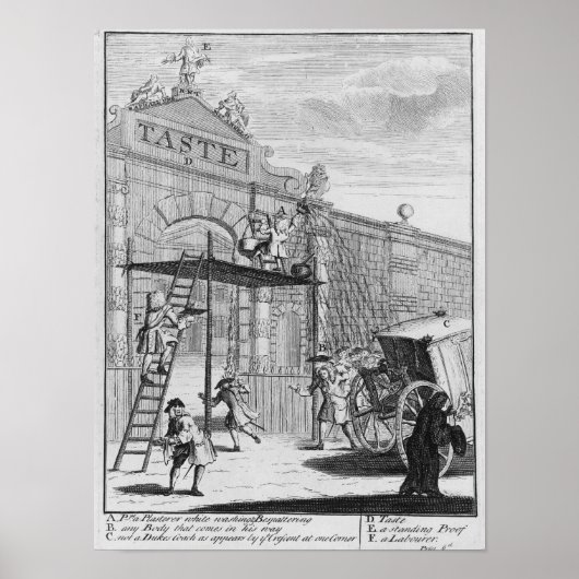 Geschmack, oder Burlington Gate, 1732 Poster (Vorne)
