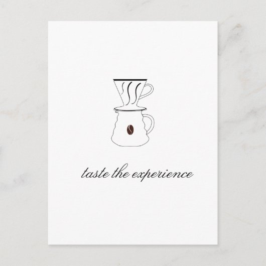 Geschmack Postkarte (Vorderseite)