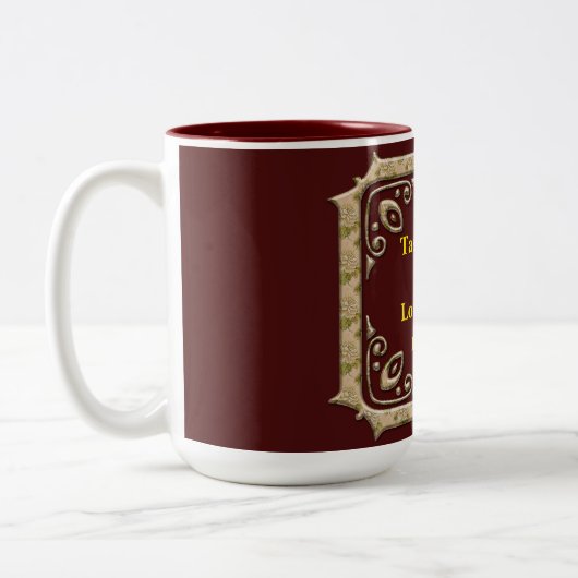 Geschmack & Sehen, dass der Herr ist gut. Psalm 34 Zweifarbige Tasse (Links)