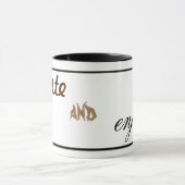 Geschmack und genießen Sie Tasse ist perfekt Appet (Zentrum)