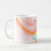 Geschmack und sehen, dass der Herr gut ist, rosa Kaffeetasse (Links)