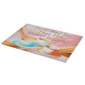 Geschmack und sehen, dass der Herr gut ist, rosa Schneidebrett (Ecke)