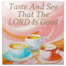 Geschmack und sehen, dass der Herr gut ist, rosa