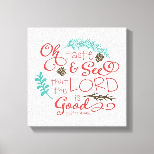 Geschmack und sehen Leinwand dekorative Printmedie (Vorderseite)