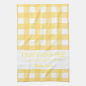 Geschmack und sehen Sie, dass der Herr gut ist, ge Geschirrtuch (Vertikal)