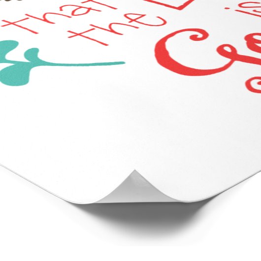 Geschmack und sehen Sie dekorative Kunst Print Poster (Ecke)