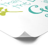 Geschmack und sehen Sie dekorative Kunst Print Poster (Ecke)