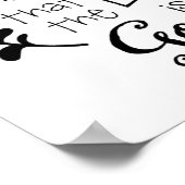 Geschmack und sehen Sie dekorative Kunst Print Poster (Ecke)
