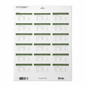 Geschmack und sehen Sie den Herrn ist gut | Cookie Adressaufkleber (Vorne)