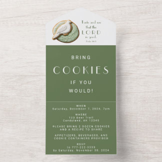 Geschmack und sehen Sie den Herrn ist gut | Cookie All In One Einladung