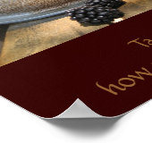 Geschmack und sehen, wie sehr gut der Herr ist Poster (Ecke)